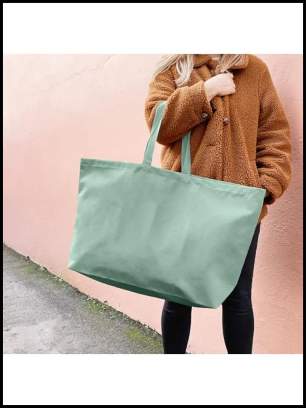Large Canvas Tote Bag Reusable Extra Big Grocery Shopping